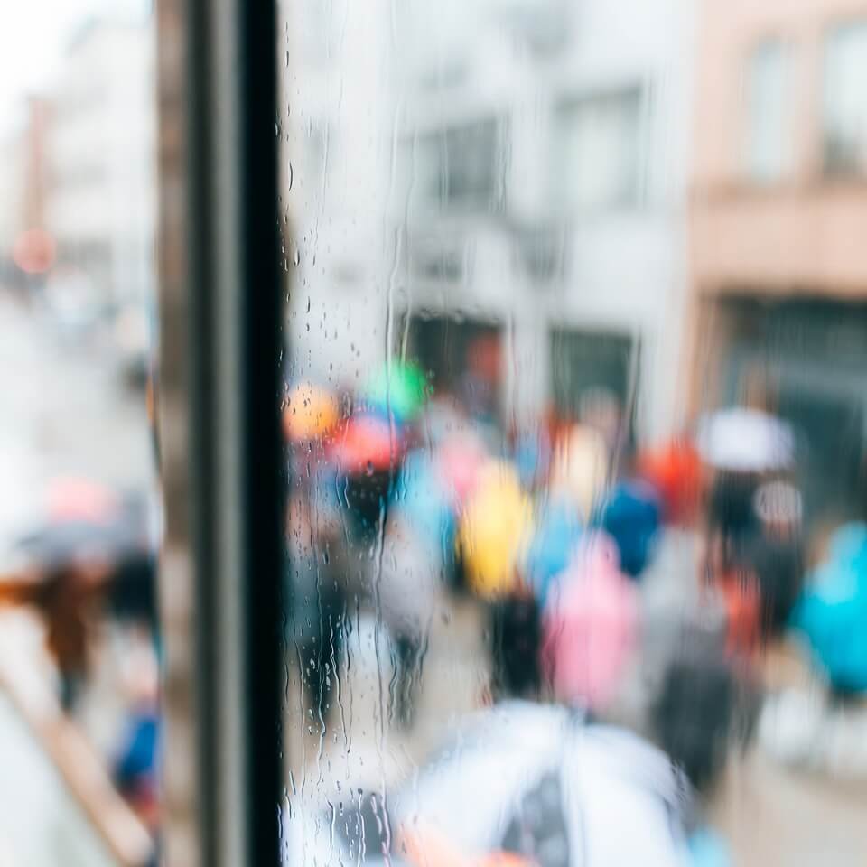 Watching from above, feeling small but still connected.